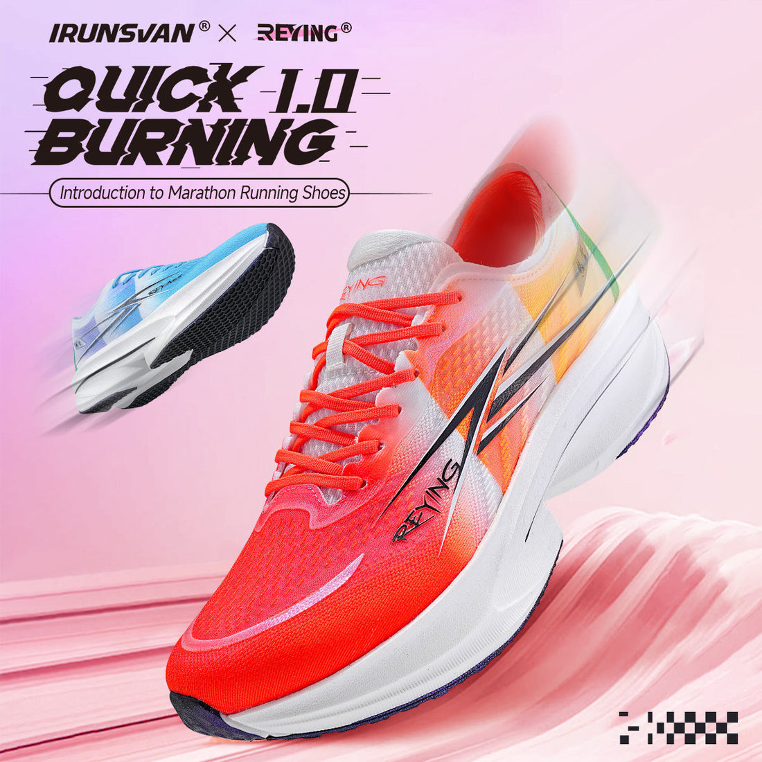Quick Burning 1.0 Running Shoes – IRUNSVAN’s Lightweight Race Trainer