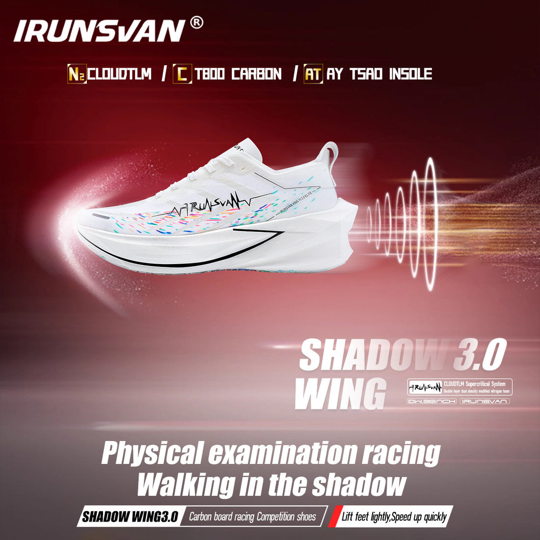 Shadow Wing 3.0 Running Shoes – IRUNSVAN’s Lightweight, Cushioned Racer