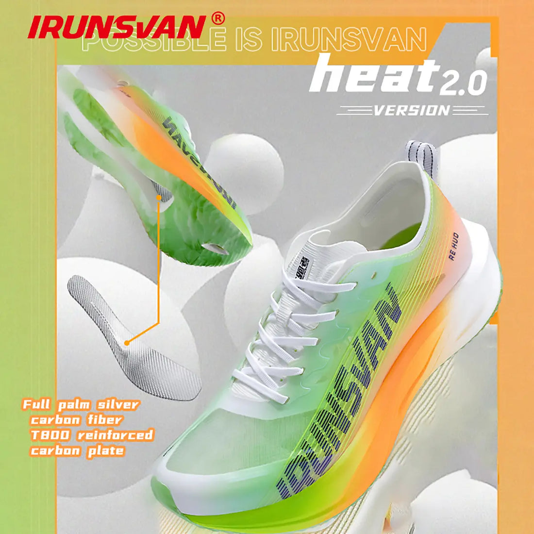 HEAT 2.0 Full Palm T800 Platinum Carbon Fiber Trail Shoes