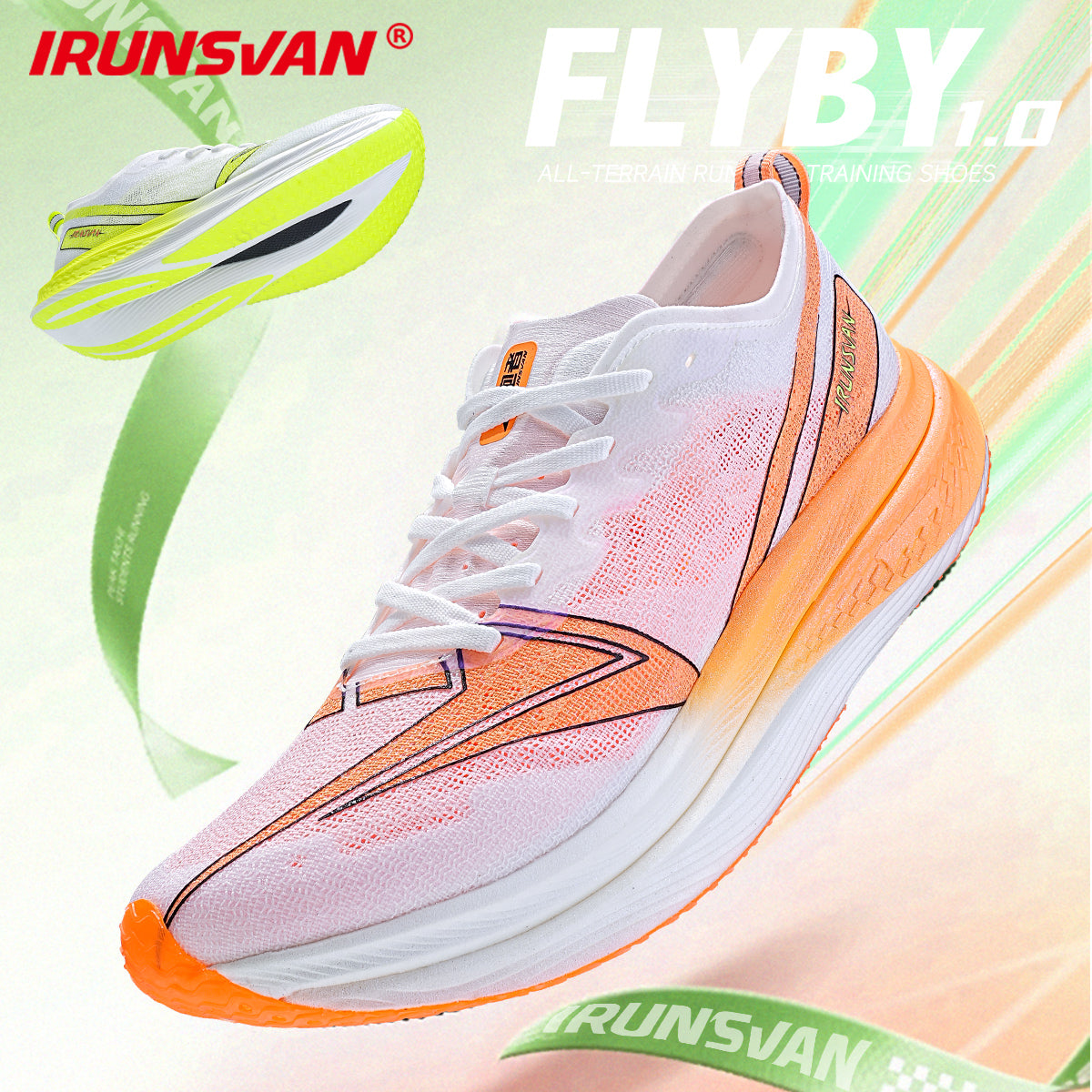 IRUNSVAN FLYBY 1.0: Full Carbon Plate Running Shoes for Training & Racing