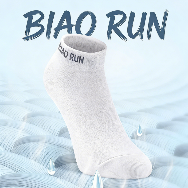 BIAORUN White Black Daily Sports Socks
