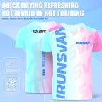 Unisex Quick-Dry Running Sport Tops Short Sleeve Yoga Fitness T-Shirts