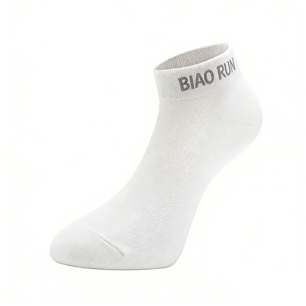 BIAORUN White Black Daily Sports Socks